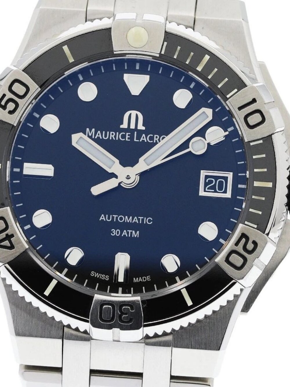 MAURICE LACROIX icon AI6007-SSL2F-330A Date Black Dial Automatic Men's_953618
